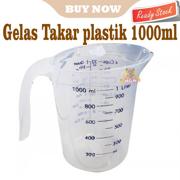 Jual Gelas Ukur 1000ml Plastik Cangkir Ukur Gelas Takaran Owl 4cups Shopee Indonesia 4890