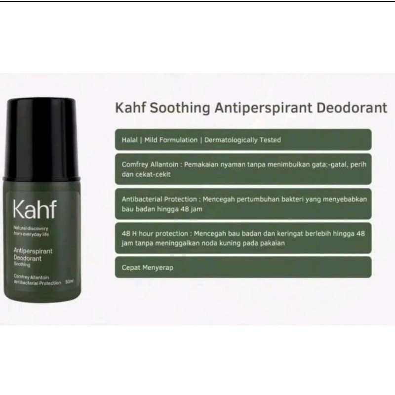 Jual Kahf Soothing Antiperspirant Deodorant 50ml Shopee Indonesia