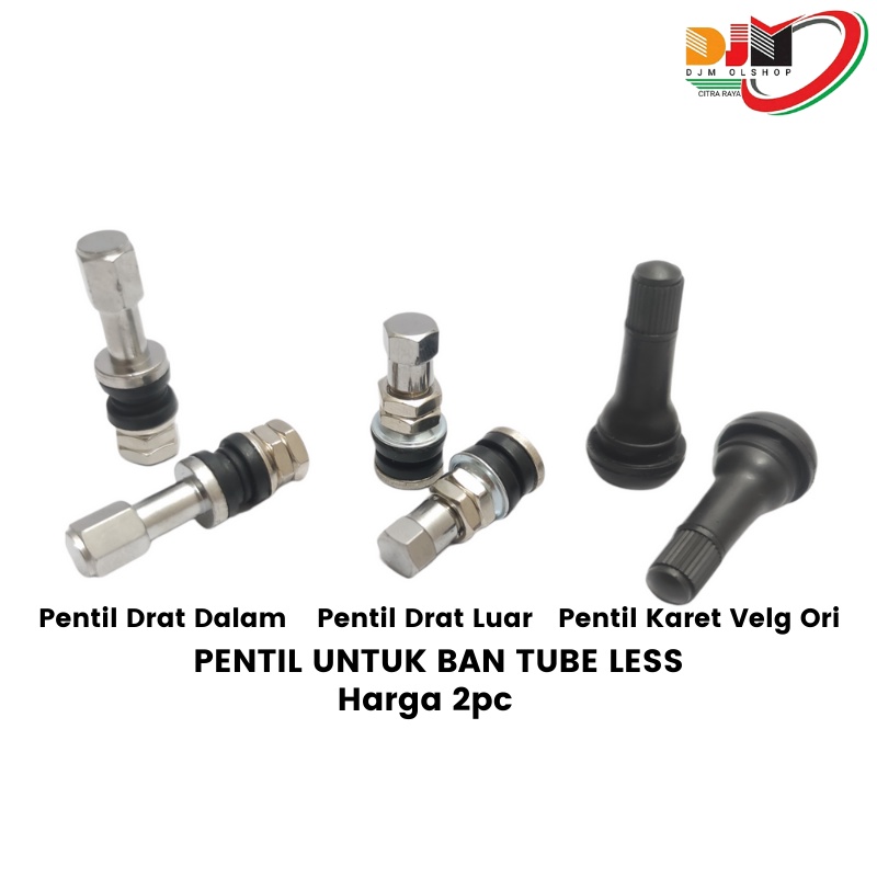 Jual Pentil Tubeless Karet Dan Besi Universal 2pc Shopee Indonesia