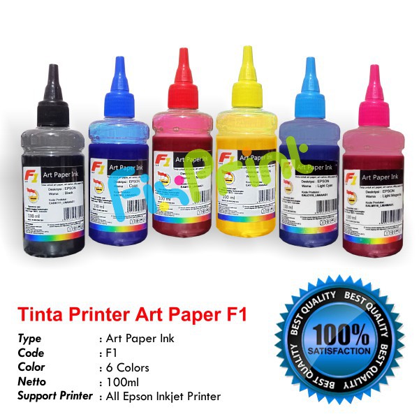 Jual Tinta Refill Art Paper F1 INK 100ml Isi Ulang Botol ArtPaper ...