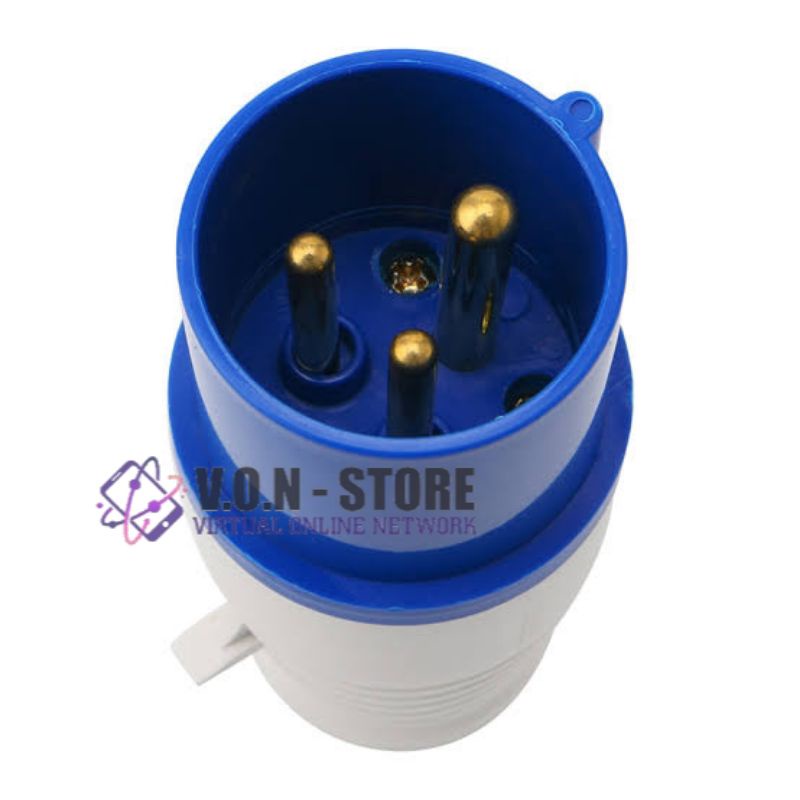 Jual INDUSTRIAL PLUG MOUNTING MALE + WALL SOCKET / DINDING FEMALE 16a ...