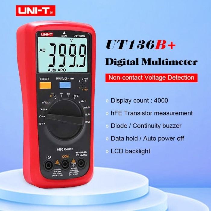 Jual Najwa Uni-T Ut136B Plus - Auto Range Multimeter Multitester Lcd ...