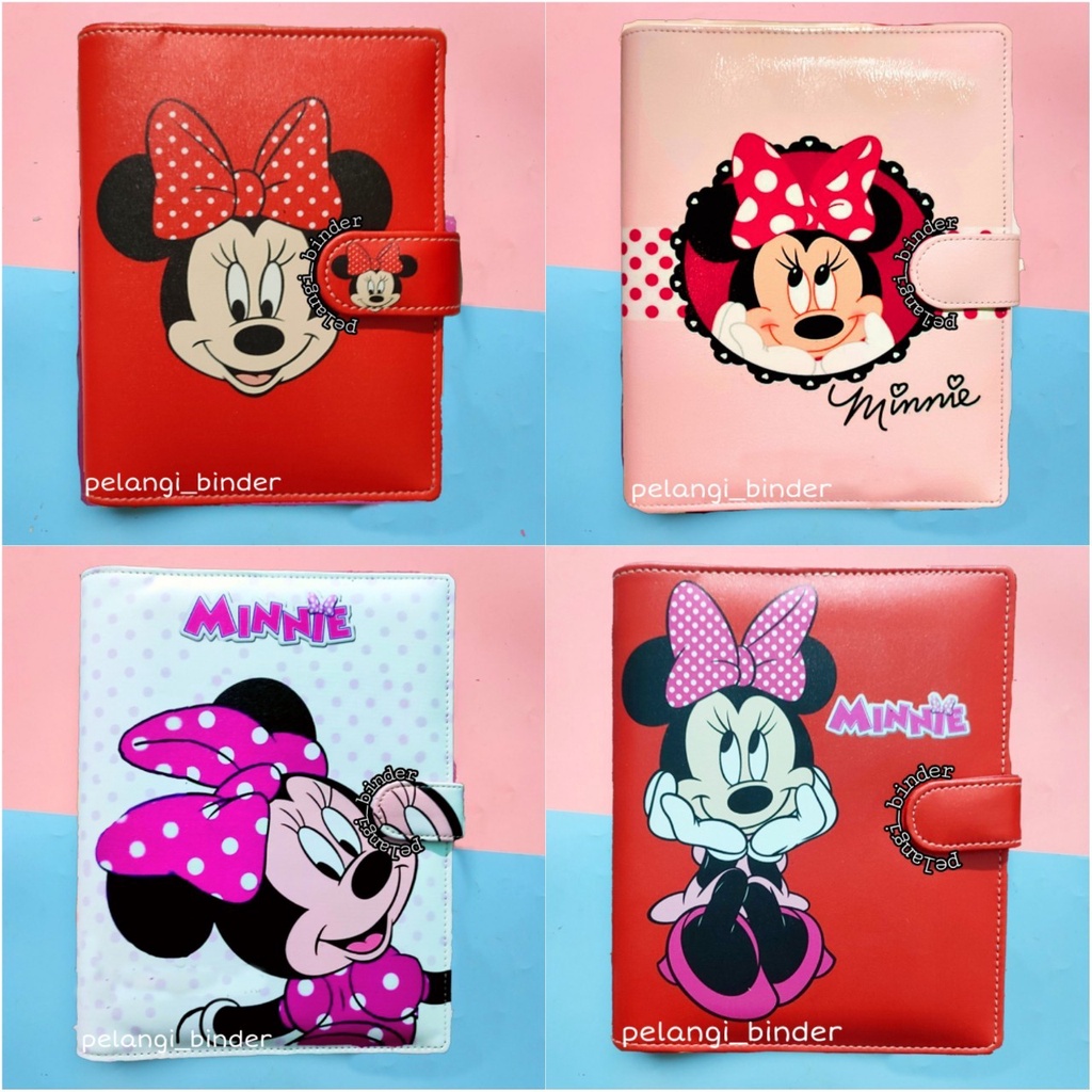 Jual Binder Printing Motif Minnie Mouse A5 B5 | Shopee Indonesia