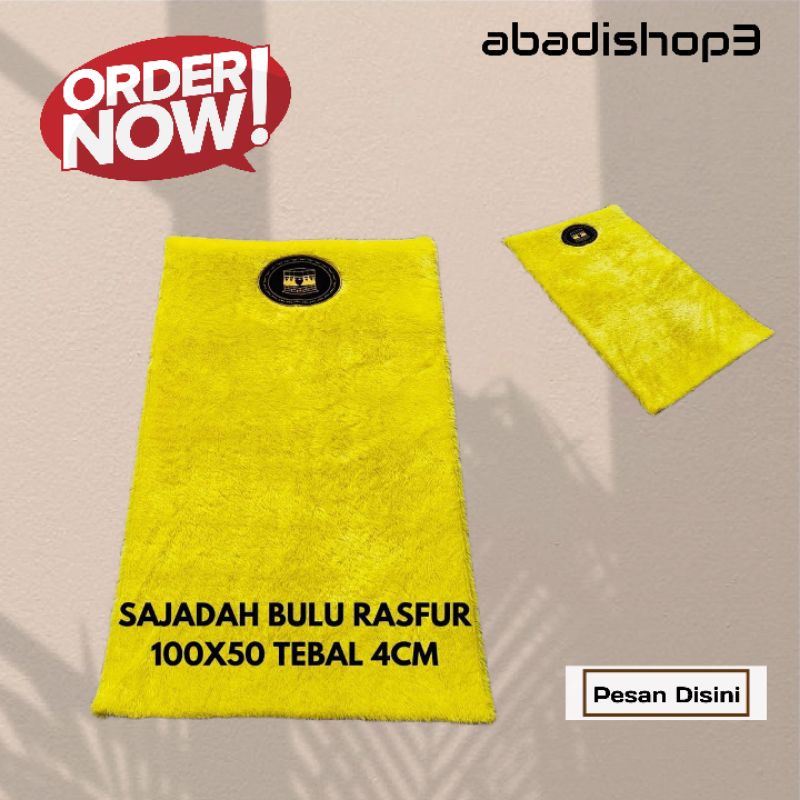 Jual Sajadah Bulu Rasfur busa HDP 50x100 Tebal 4cm [ALAS POLOS ...