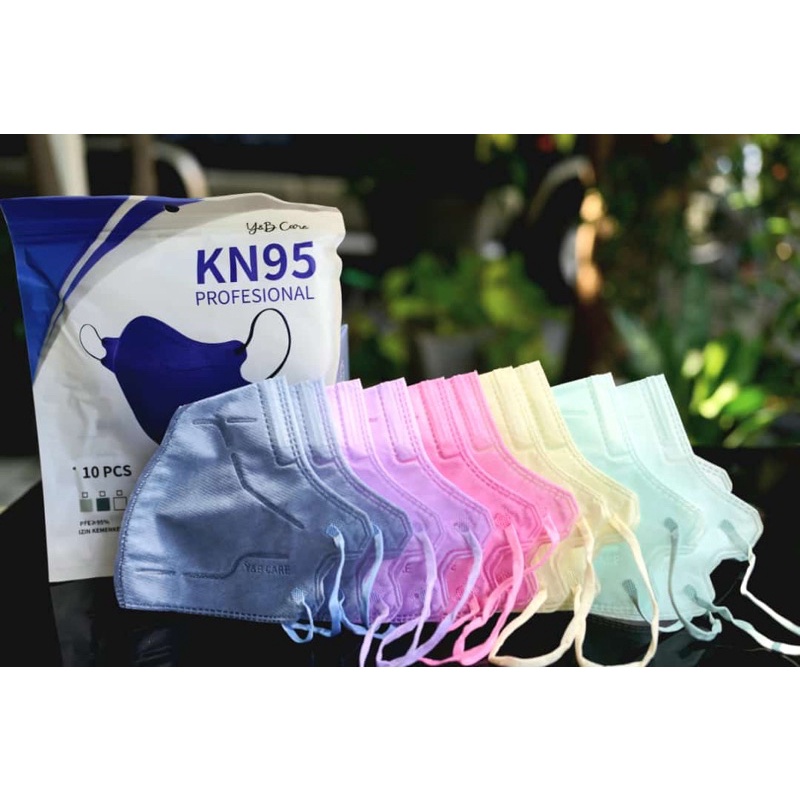 Jual MASKER KN95 PRO WARNA / KN95 PRO WARNA Y&B (isi 10pcs) | Shopee ...