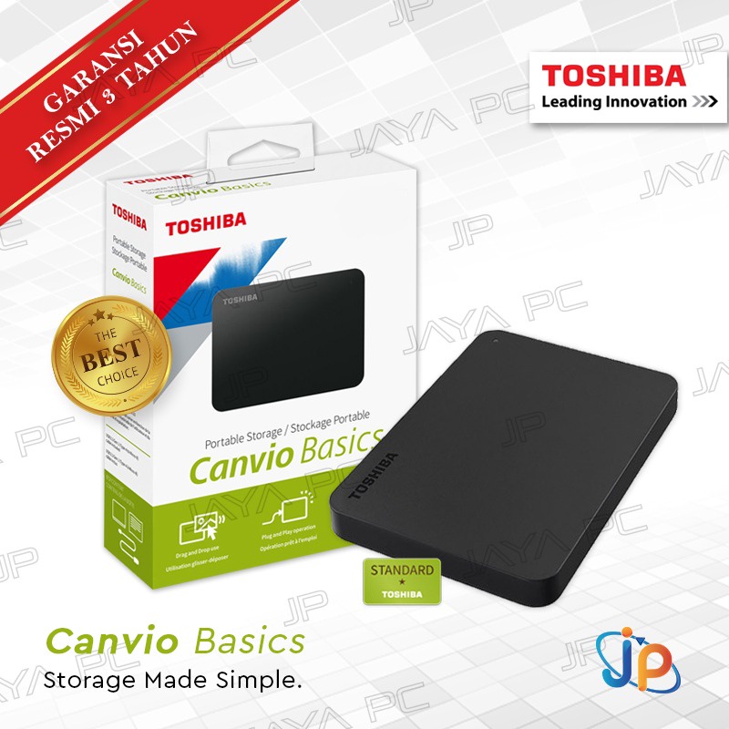 Toshiba Canvio Basic 1TB - Harddisk External 2.5" USB 3.0-image