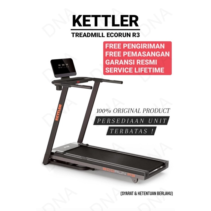 Jual Treadmill Elektrik KETTLER ECORUN R3 ORIGINAL Shopee Indonesia