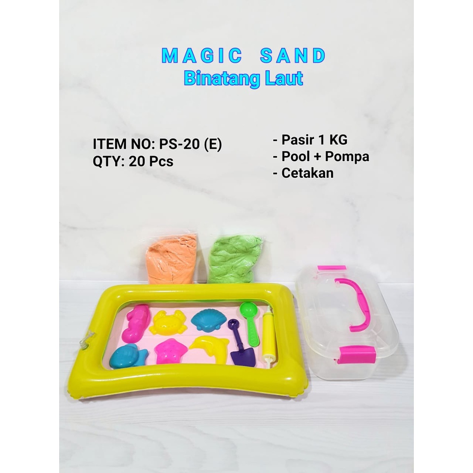 Jual Mainan Magic Sand 1 Kg Tema Binatang Laut - Pasir Box - Sand Box ...