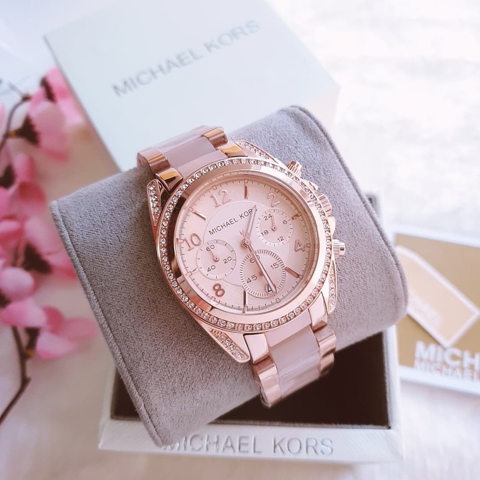 JAM TANGAN WANITA MERK MICHAEL KORS Original TYPE MK 5943 BATERAI