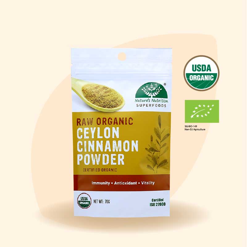 Jual Nature's Nutrition ORGANIC Ceylon Cinnamon Powder Bubuk Kayu Manis ...
