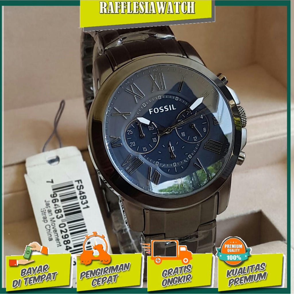 Jual JAM TANGAN PRIA FOSSIL FS 4831 GRAND ORIGINAL Shopee Indonesia