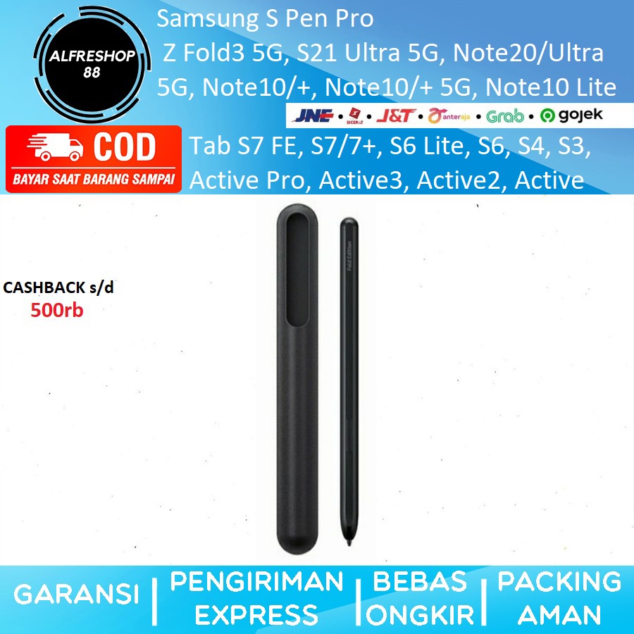 Jual (ORIGINAL) Samsung S Pen Pro for Fold 3 S21 Note 20 Ultra TAB S7 ...