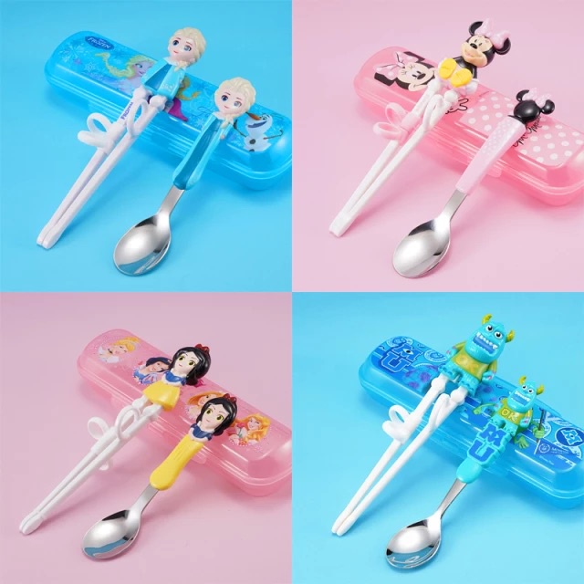 Jual Disney 3D Chopstick and Spoon Set Original Shopee Indonesia