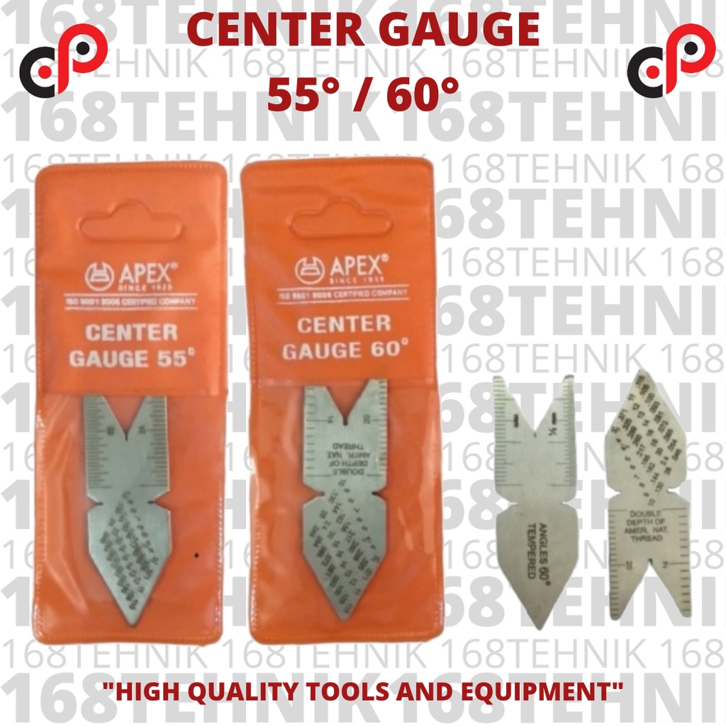 Jual CENTER GAUGE 55 / 60 DEGREES / MAL PAHAT ULIR THREAD / MAL SUDUT ...