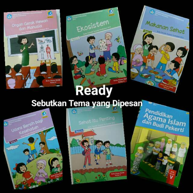 Jual Buku Tematik Kelas 5 SD kurikulum 2013 edisi revisi 2017 | Shopee ...