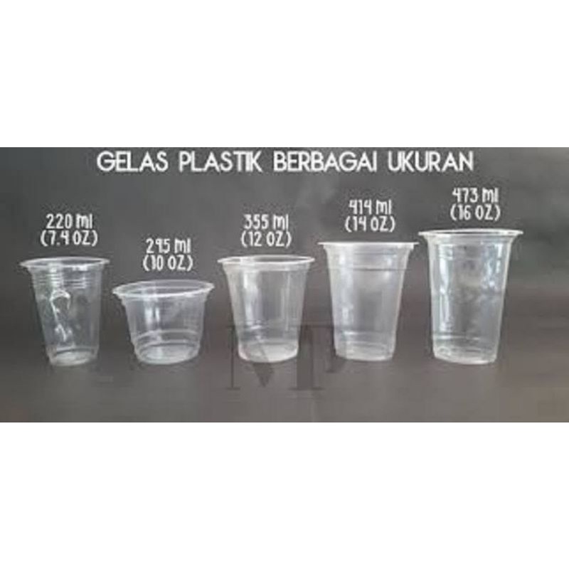 Jual Isi 50 Pcs Cup Gelas Plastik Merk Merak Ukuran 10 Oz 12 Oz 14 Oz 16 Oz 18 Oz 22 Oz 0159