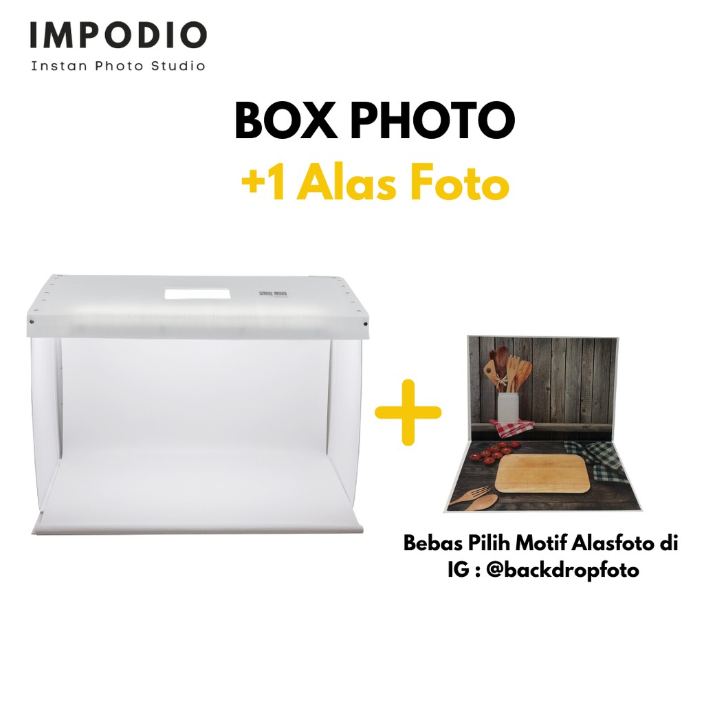 Jual IMPODIO Mini Studio Box Photo Paket Dengan Background Motif Ukuran ...