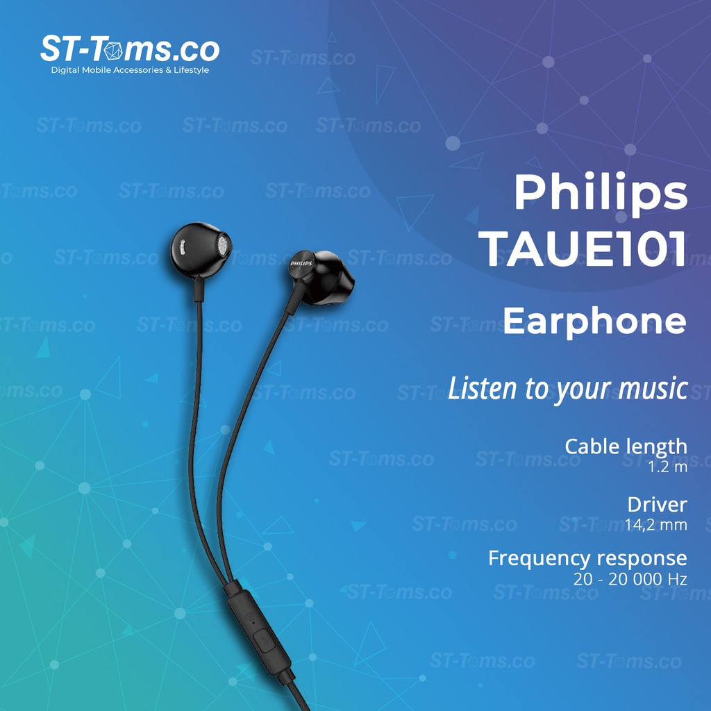 Jual Philips TAUE101 / TAUE 101 Earphone With Mic | Shopee Indonesia