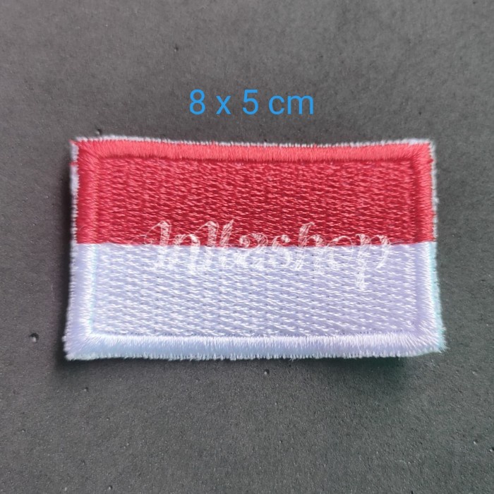 Jual Logo Bordir Bendera Indonesia Besar 8x5 Cm Shopee Indonesia