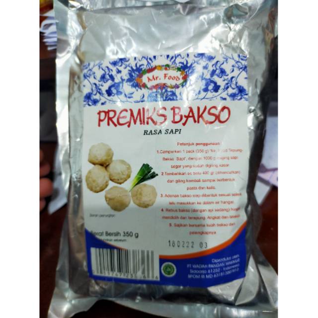 Jual Tepung Premix Bakso Mr Food 250 Gram Shopee Indonesia