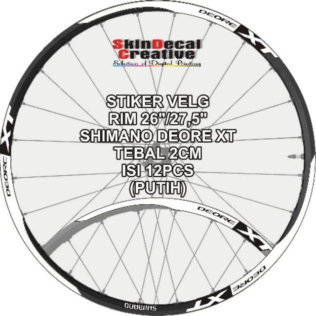 Jual Stiker decal velg / rim shimano deore xt warna | Shopee Indonesia