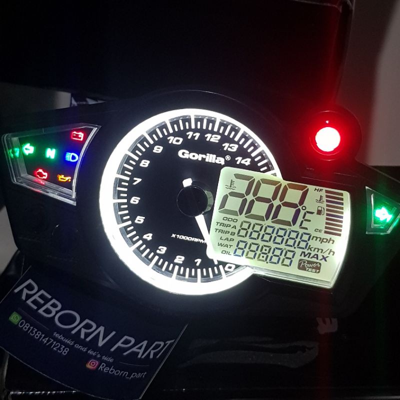 Jual Spedometer Speedometer Digital Koso Rx1 Rx1n Rx 1 Import Gorila