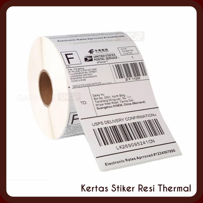 Jual Kertas Printer Stiker Thermal A Label Barcode Resi Pengiriman