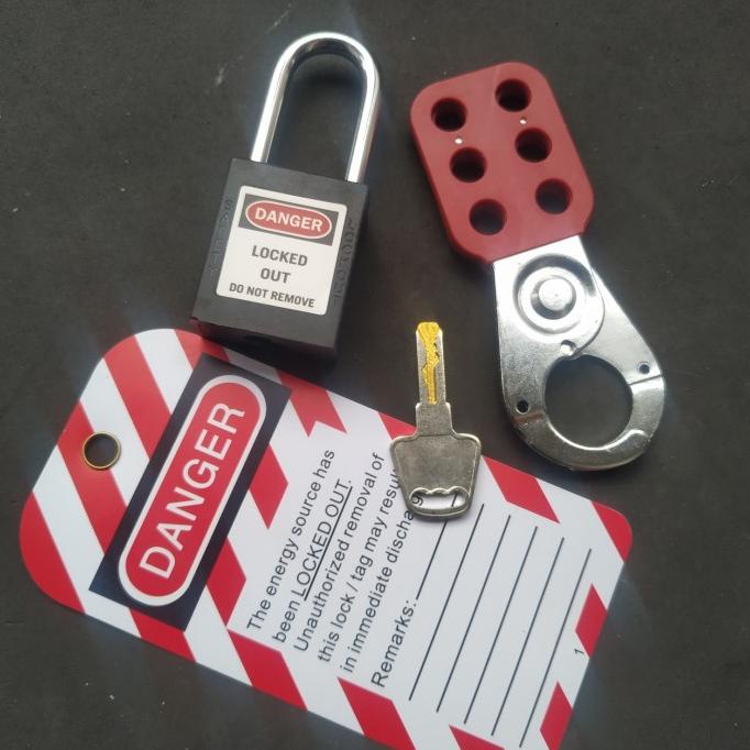 Jual Lockout TAGOUT KIT with Hasps, Loto Tags, Red Safety Padlocks ...