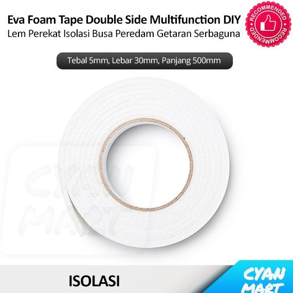 Jual Double Tape Busa Eva Foam Insulasi Peredam Suara Getaran Soft Tape