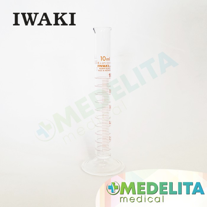 Jual Iwaki Gelas Ukur Kaca 10 Ml Measuring Cylinder Gelas Takar 10 Ml Shopee Indonesia 9167