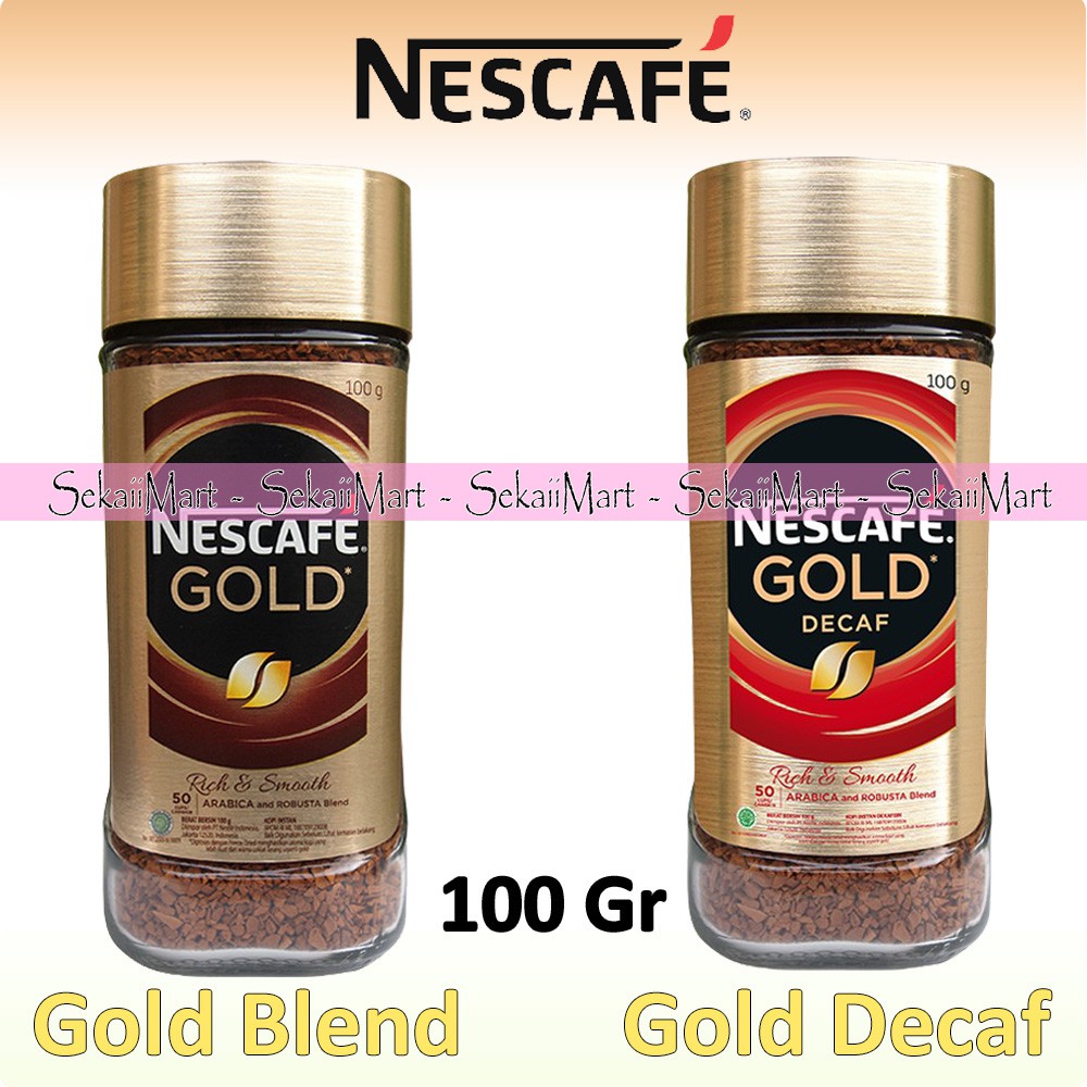 Jual NESCAFE Gold Blend / Decaf Coffee 100g - Kopi Instant Premium ...