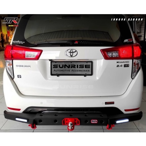Jual BUMPER TOWING VARIASI LUBANG TOYOTA INNOVA REBORN WITH LED SUPER ...