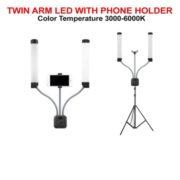 Ringlight Dual Arm Ringlite Dual Arm Photo Studio Double Arm