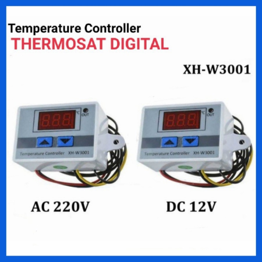 Jual Thermostat Digital AC 220V DC12V Termostat Alat Pengatur Suhu XH-W3001 | Shopee Indonesia