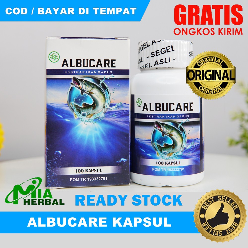 Jual Albucare Kapsul - Albumin Kapsul Ekstrak Ikan Gabus Asli 100% ...