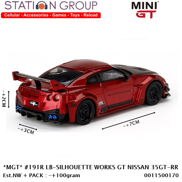 Jual MINI GT #191R LIBERTY-SILHOUETTE WORKS GT NISSAN 35GT-RR