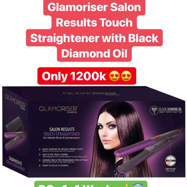 Glamoriser salon clearance results touch straightener