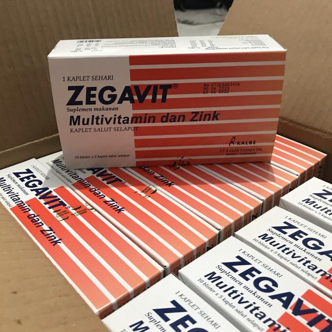 Jual Zegavit multivitamin dan zink isi 50 kaplet Lc | Shopee Indonesia