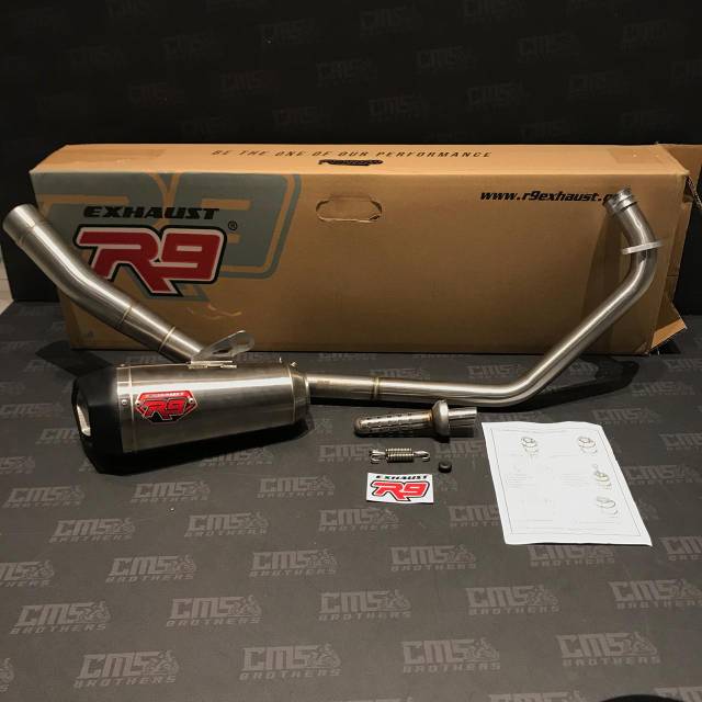 Jual Knalpot R9 New Alpha Series Stainlesss Yamaha All New R15 VVA V3 ...