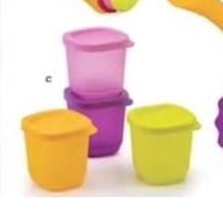 Jual Tupperware Petite Square 4pcs transparan | Shopee Indonesia