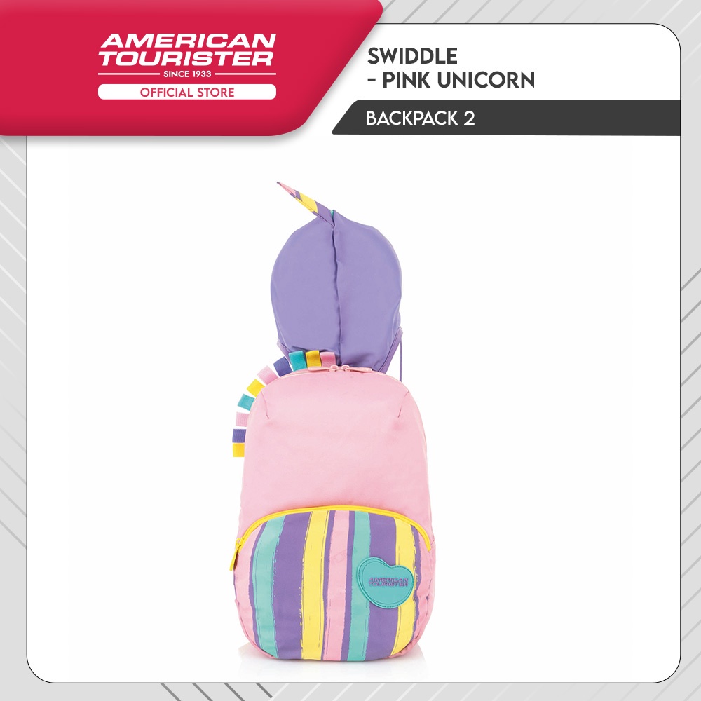 Jual American Tourister Swiddle Backpack 02 Pink Unicorn Shopee