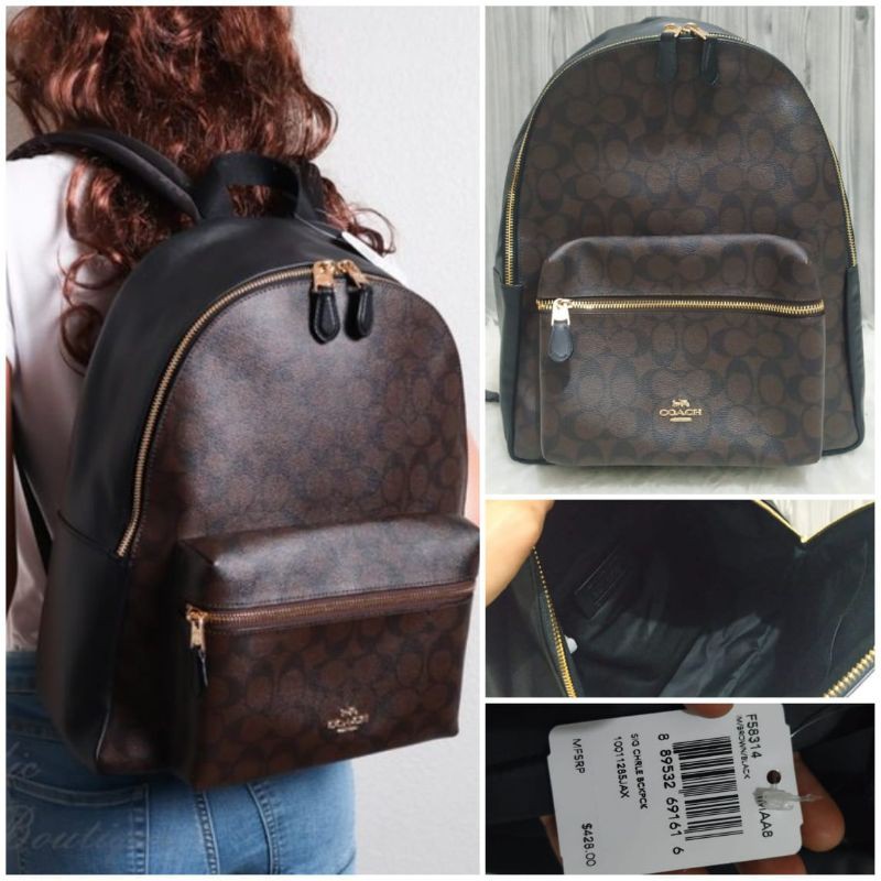 Coach large charlie backpack best sale