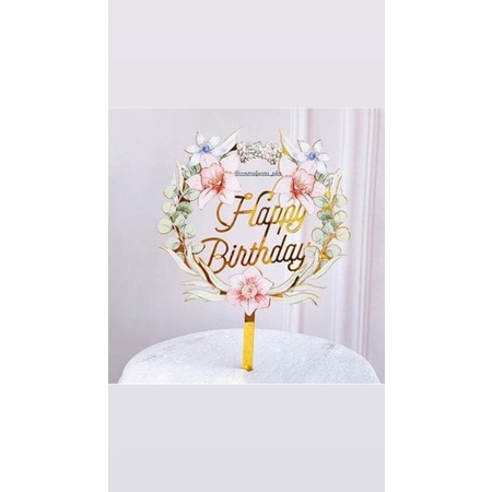 Jual TOPPER AKRILIK BUNGA | Shopee Indonesia