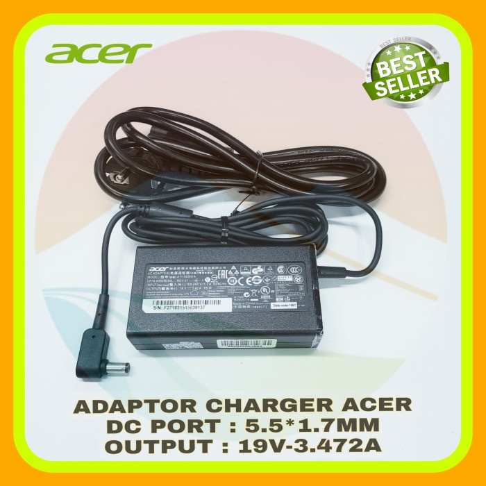 Adaptor Charger Laptop ACER E5-475 ES1-432 E1-470 E5-476 4732Z 4736 4739 4520 4310 4320 5220 4740 4741 E5-471 19v 3.42A 65W