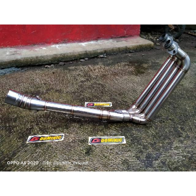 Jual Header / Leher knalpot Ninja 250 karbu - Ninja 250 fi - R25 - Mt25 ...