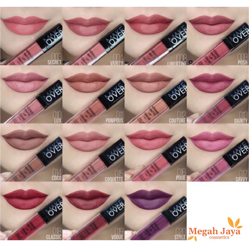 Jual 1PC MAKE OVER INTENSE MATTE LIP CREAM 7 Ml @MJ | Shopee Indonesia