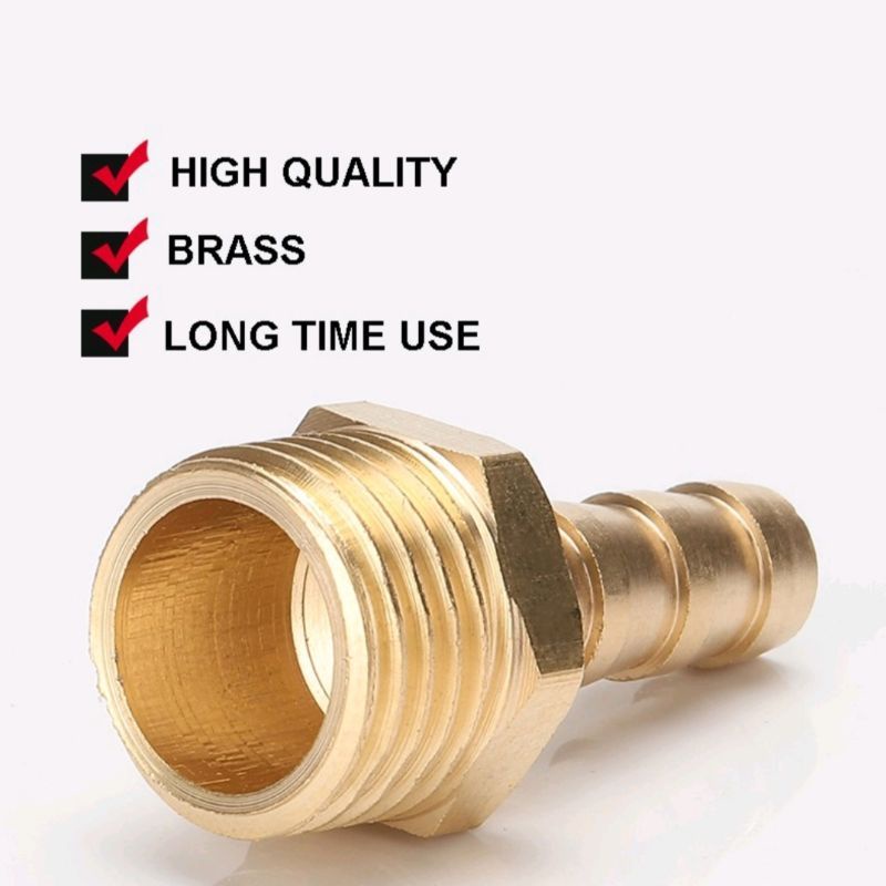 Jual Neppel Pipe Hose Neppel Selang Brass Pipe Fitting 6mm - 8mm Hose ...