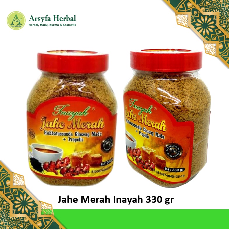 Jual JAHE MERAH | Jahe Merah Inayah 330 Gr | Jahe Merah Bubuk - Jahe ...