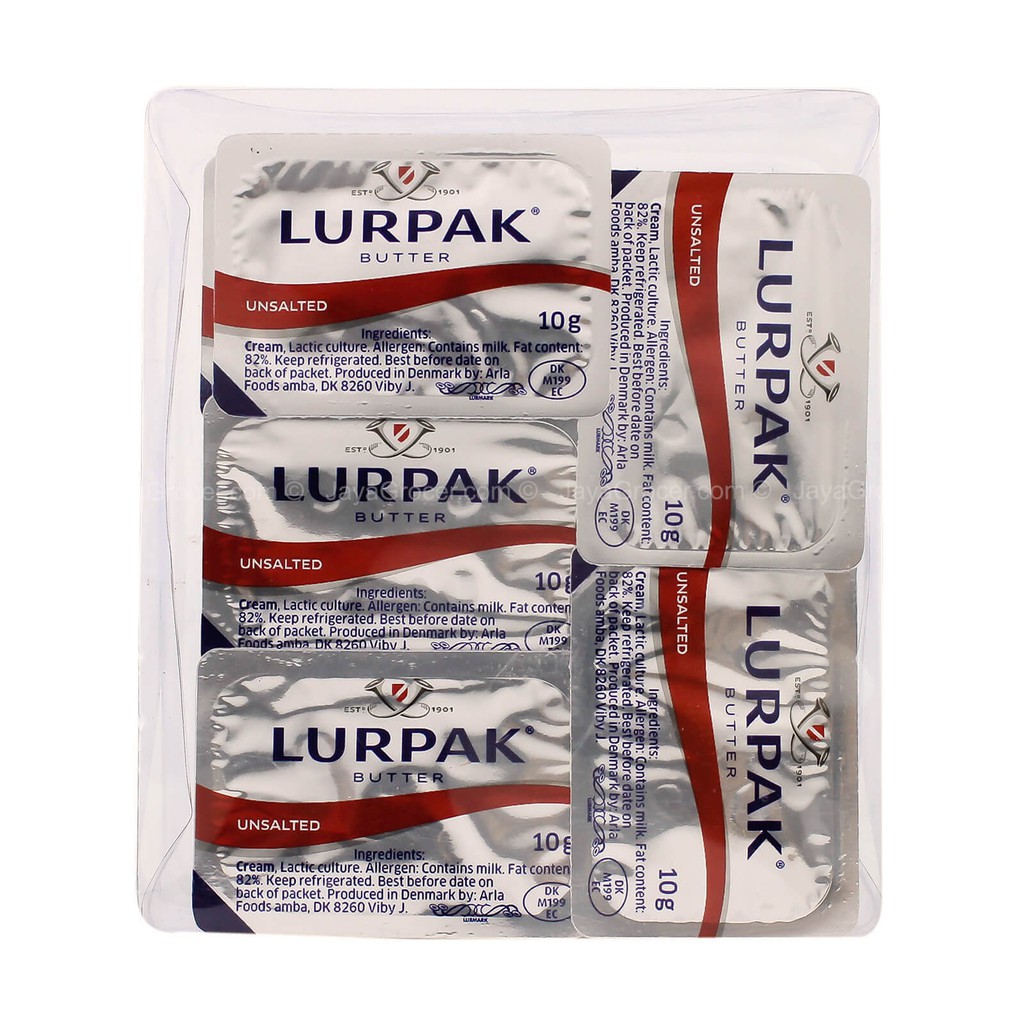Jual Lurpak Unsalted Butter Mini (10buah/pack) 100gr | Shopee Indonesia