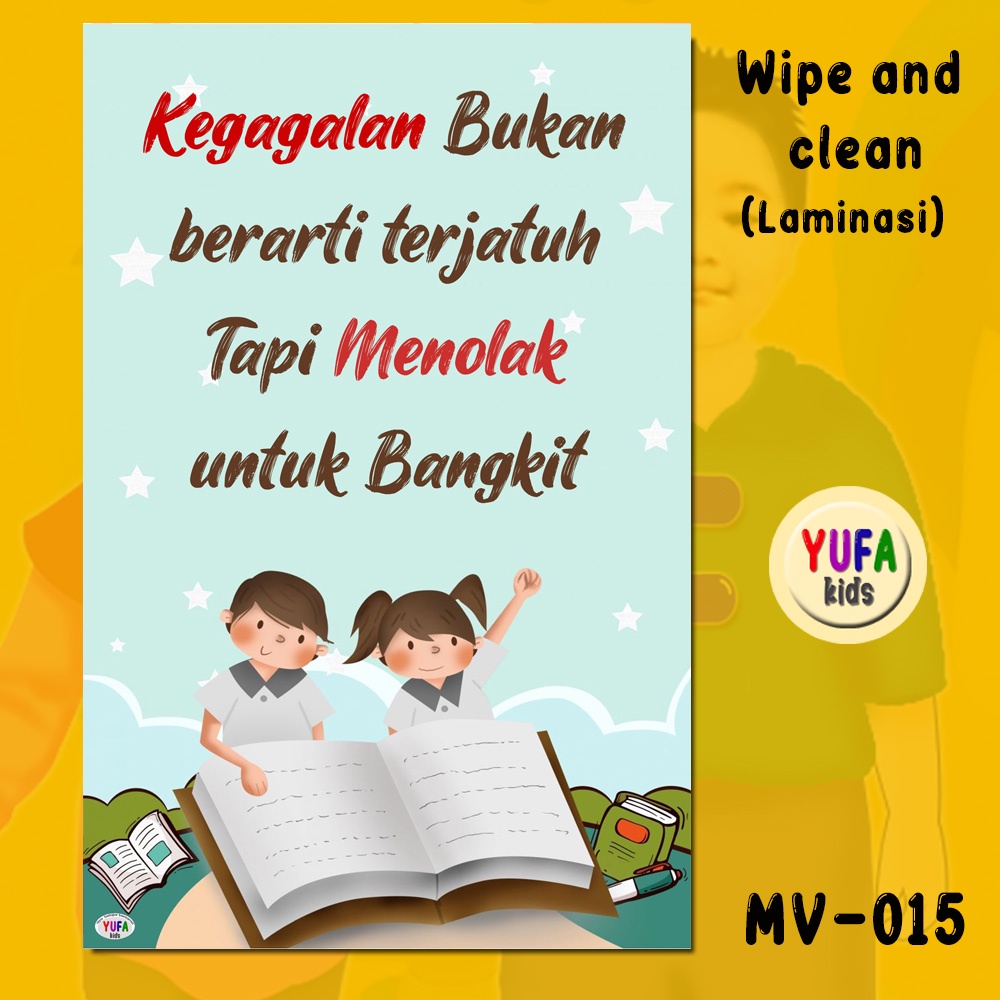 Jual 135 Poster Motivasi Anak Hiasan Dinging Kamar Hiasan Kelas Poster Edukasi Anak Poster